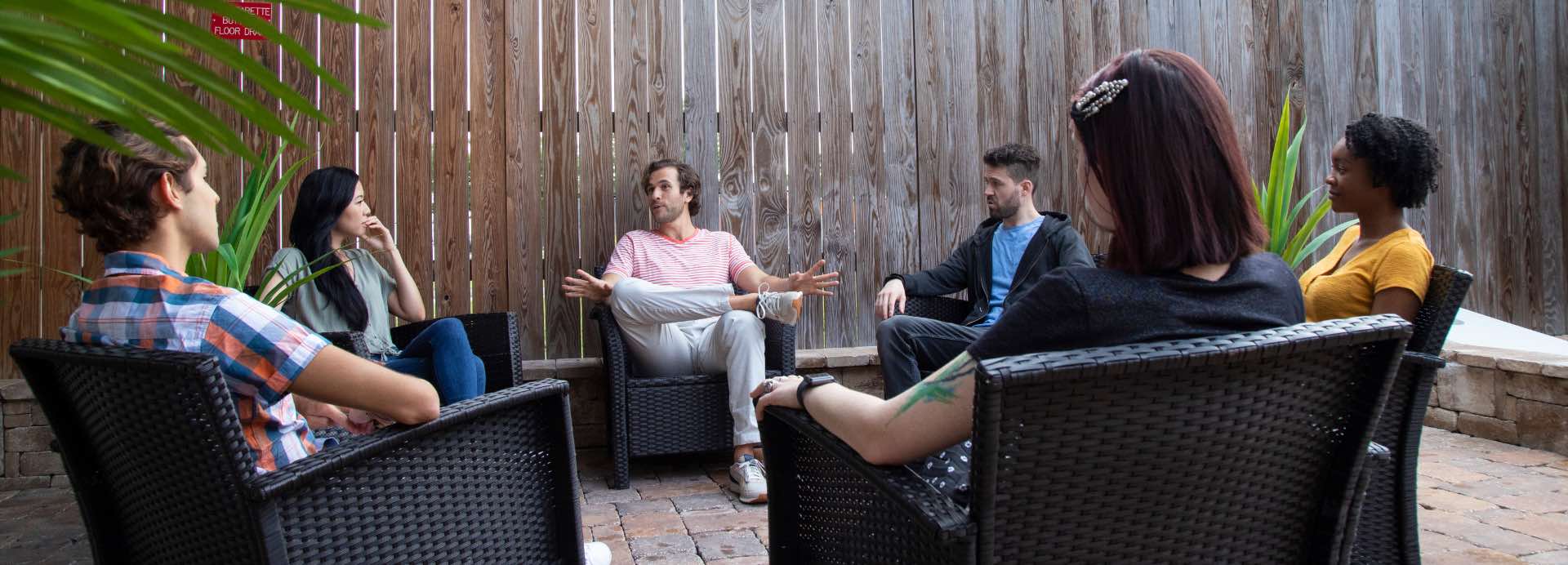 Group therapy at Evolve Recovery Center Toms River